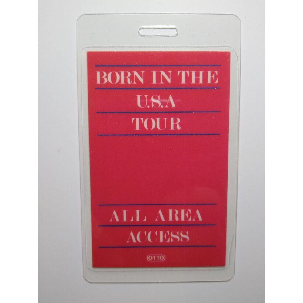 Bruce Springsteen Born In The USA Backstage Pass Original Concert Tour Rock 1984